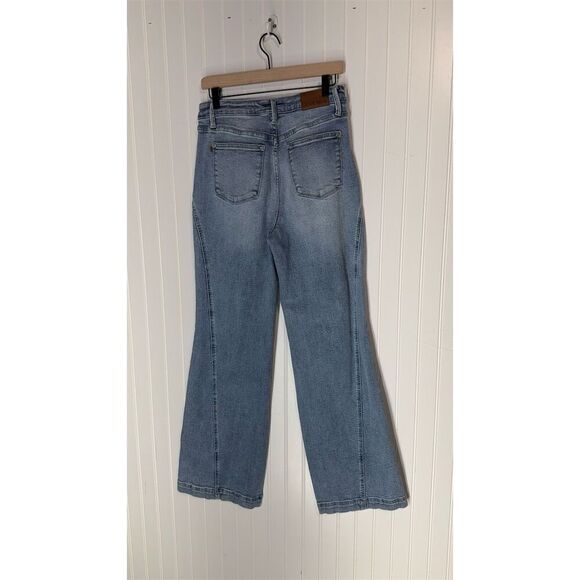 Judy Blue Wide Leg Jeans 9/29 High Rise Y2K Western Stretch Denim Cottagecore - Picture 3 of 7